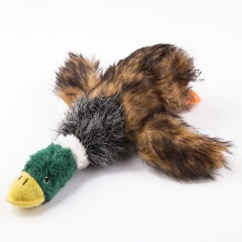 Small Dogs Cats Cute Duck Design with Soft Squeaker Plush Chew and Play Toy for Indoor Puppy Kitten Gift