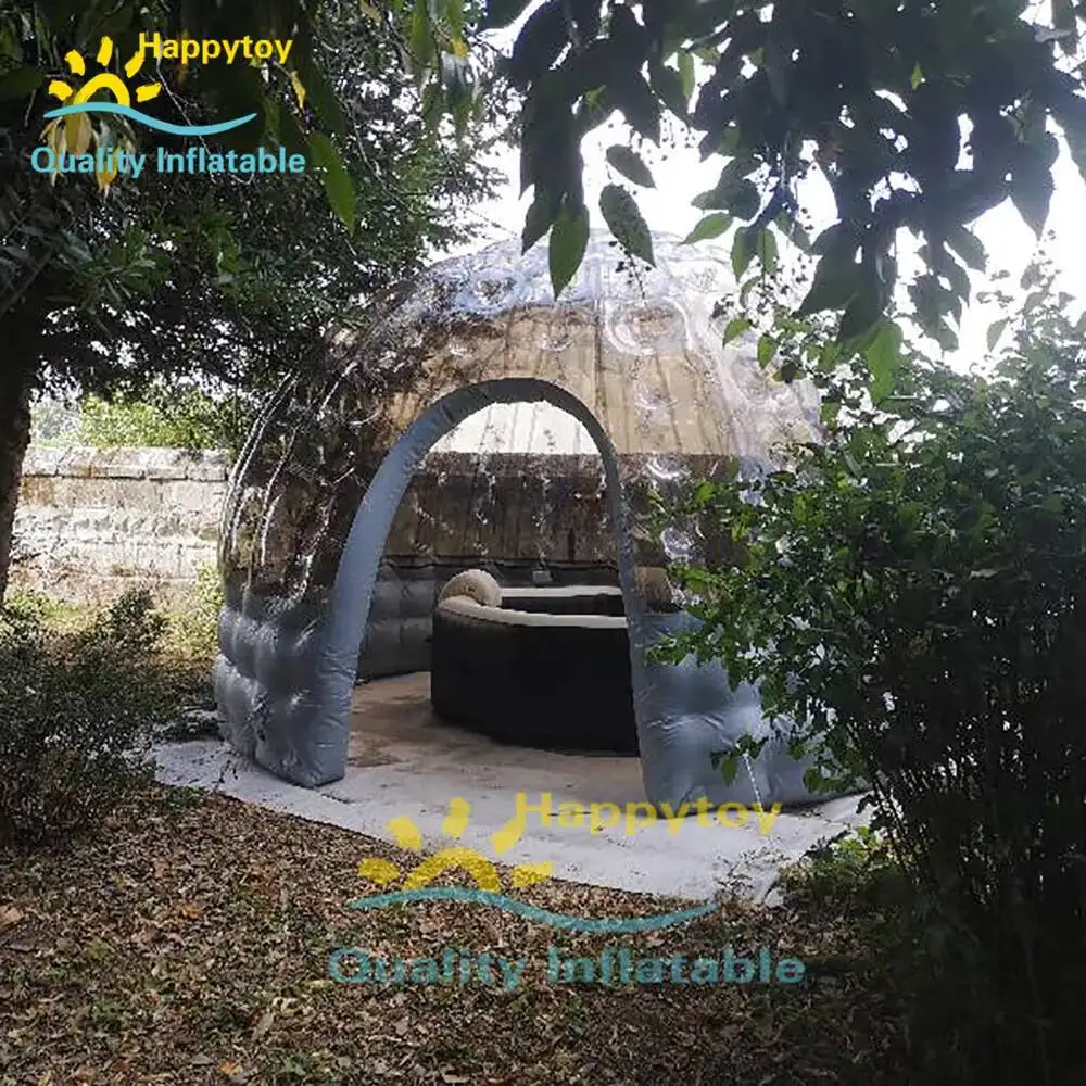 Barraca inflável transparente da cobertura da abóbada do spa da banheira de hidromassagem da bolha do uso exterior