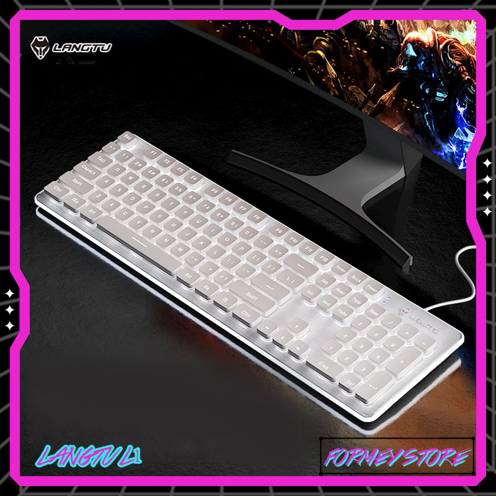 LangTu L1 Wireless KeyboardMechanical Touch Silent Desktop Notebook Esports Games Office Backlight Wired Customize Keyboards