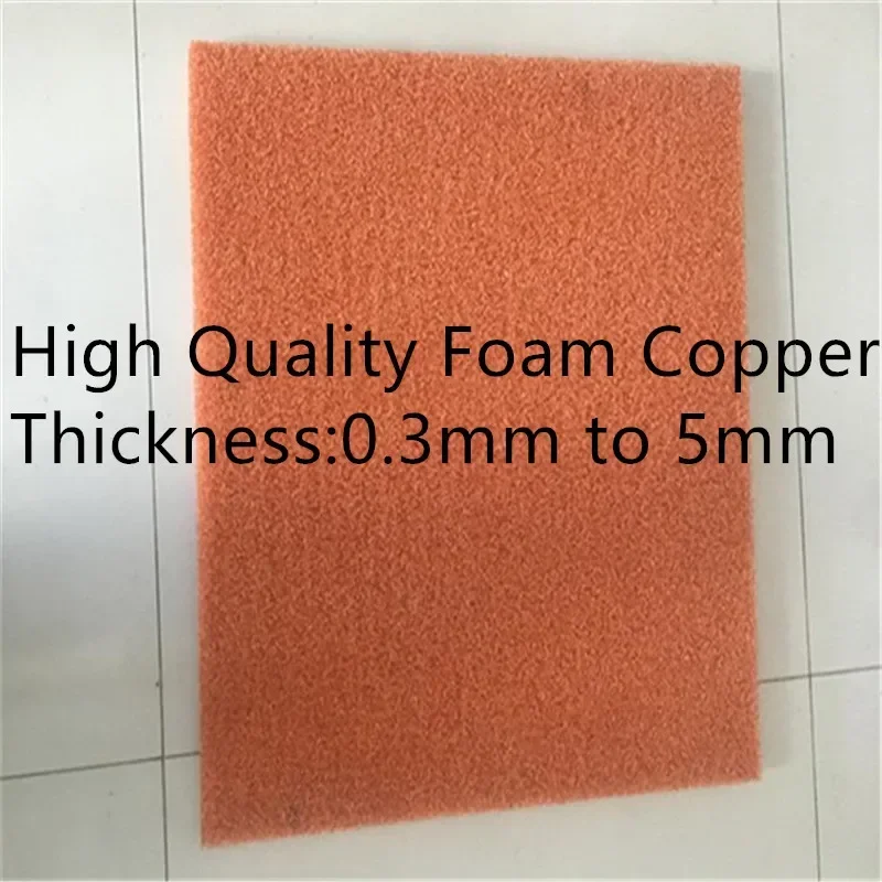 Old copper foam sheet, high purity copper foam block / plate / flake bubble holes can be customized