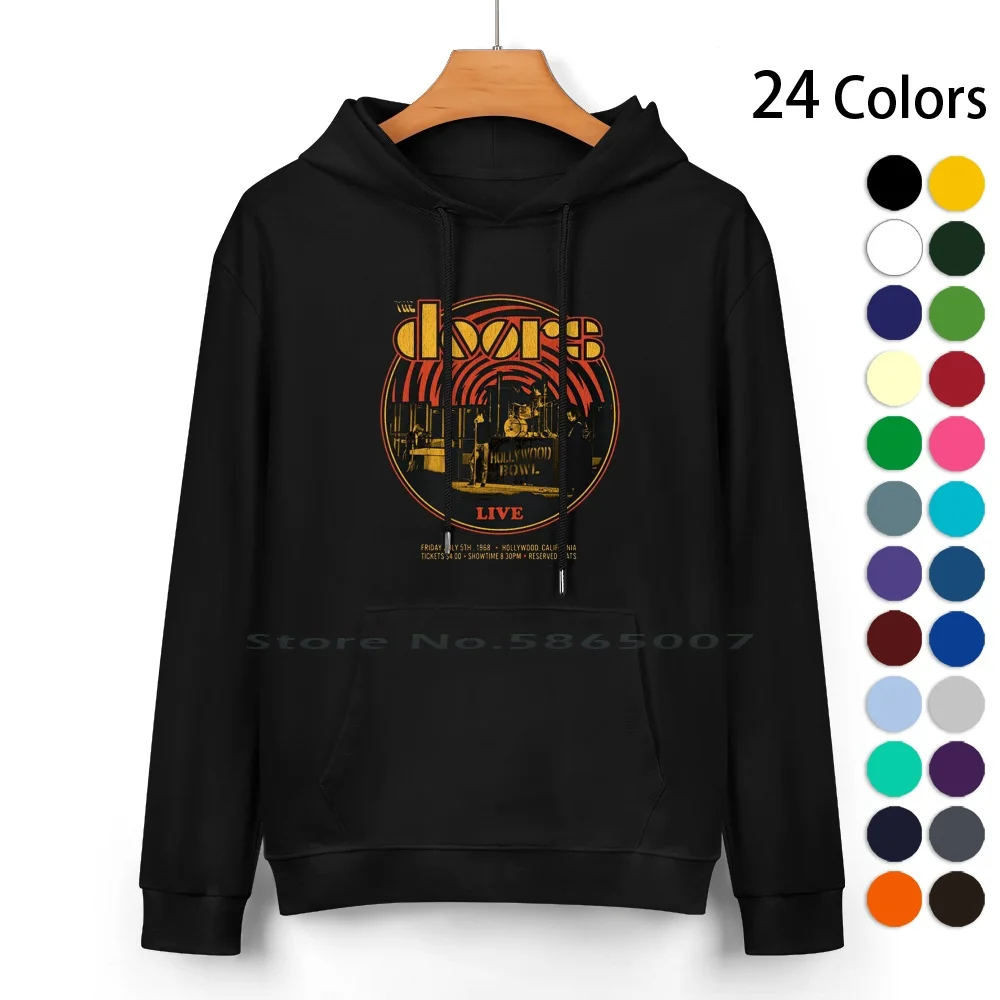 Jim Morrison Vintage Band Setup Official Pure Cotton Hoodie Sweater 24 Colors Jim Morrison Vintage Band Setup Official 100%