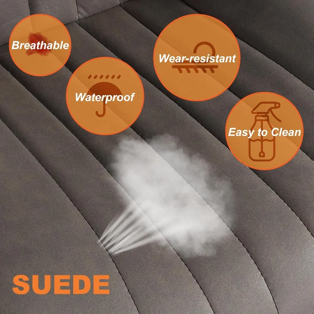 Coppia di sgabelli da bar girevoli ad altezza bancone con sedili e schienali regolabili in ecopelle, design moderno