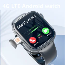 2 Inch Android Women's Watch With 4g Sim Card Digital Original Connected Waterproof  IP67 Wifi GPS 45mm Clock Men 2024 Choice