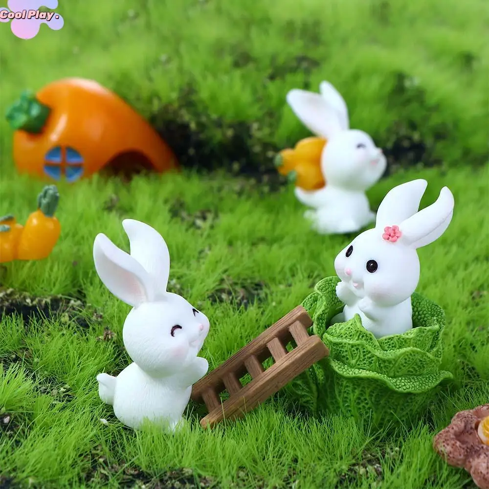 

Resin Small Carrot Animal Craft Fairy Garden Ornament Bonsai Decoration Miniature Figurine Micro Landscape