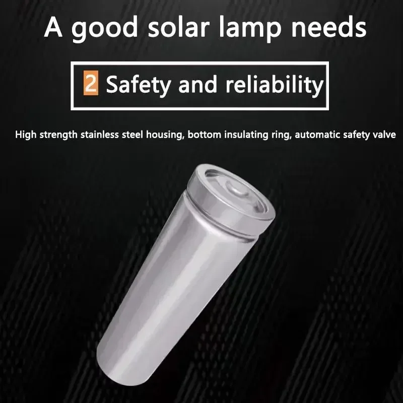 NEW32650 3.2V Rechargeable Lithium Battery 60Ah Lithium Iron Phosphate with BMS Solar Street Light Monitoring Outdoor Floodlight