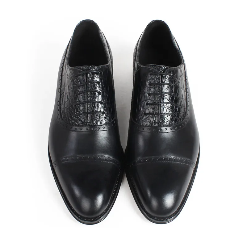 أحذية رجالية من جلد التمساح أحذية جلدية للرجال - متينة ومريحة ومسامية وأنيقة #5