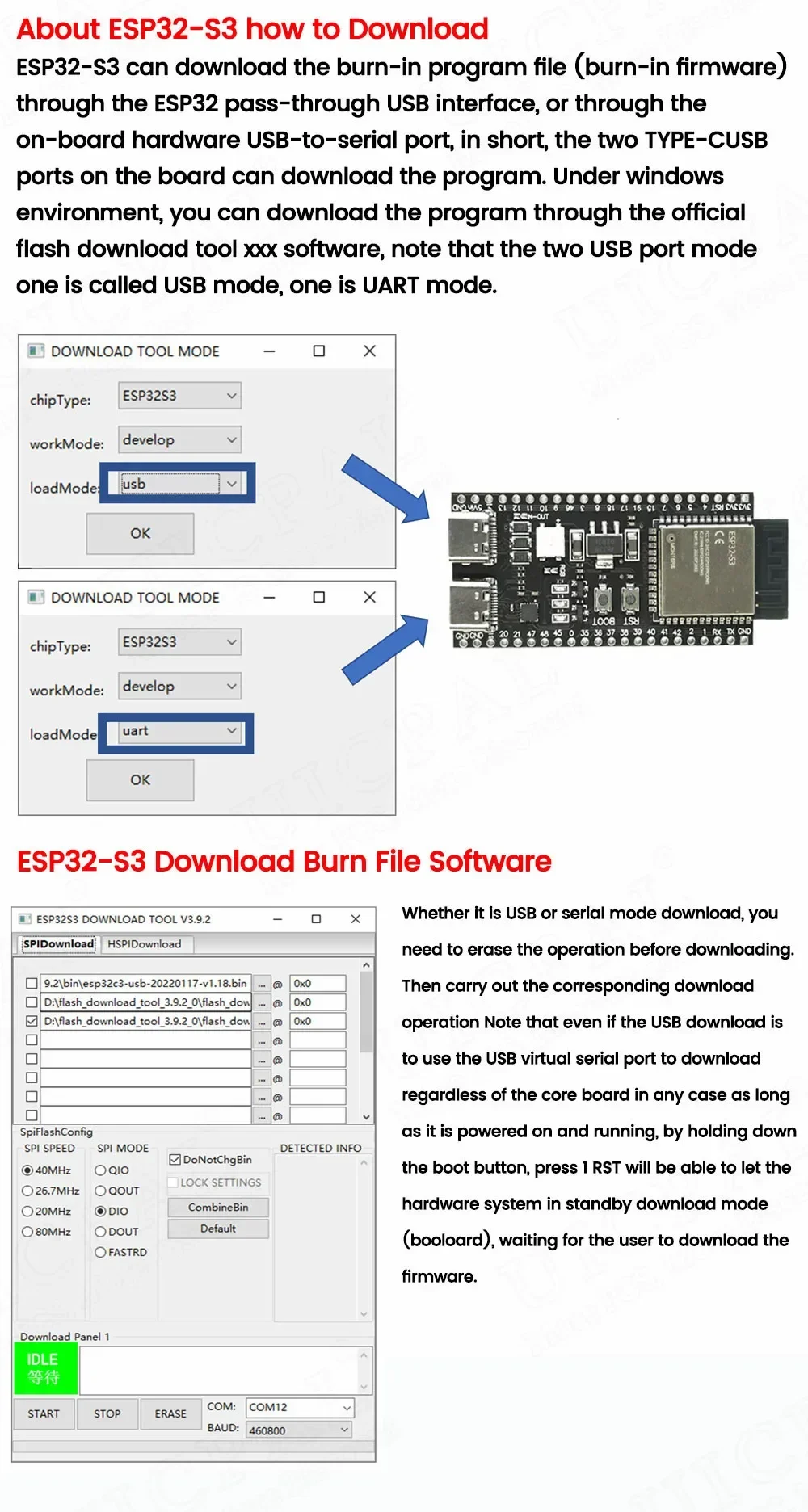 ESP32-S3 N16R8 N8R8 DevKit Dual-Core Xtensa LX7 240MHz WiFi Bluetooth 5.0 USB-C CH343 GPIO-Board für Arduino MicroPython – Detail 6