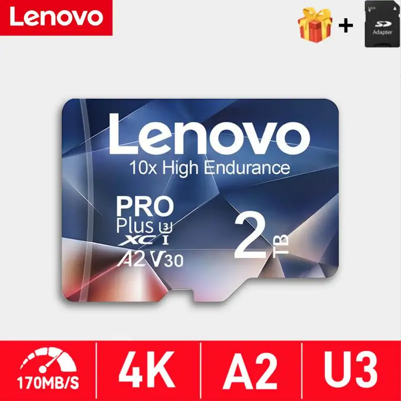 Lenovo 2TB Memory 256GB Micro TF/SD Card 128GB Micro Memory SD Card 512GB 1TB SD Memory Card SD/TF Card For Nintendo Switch New