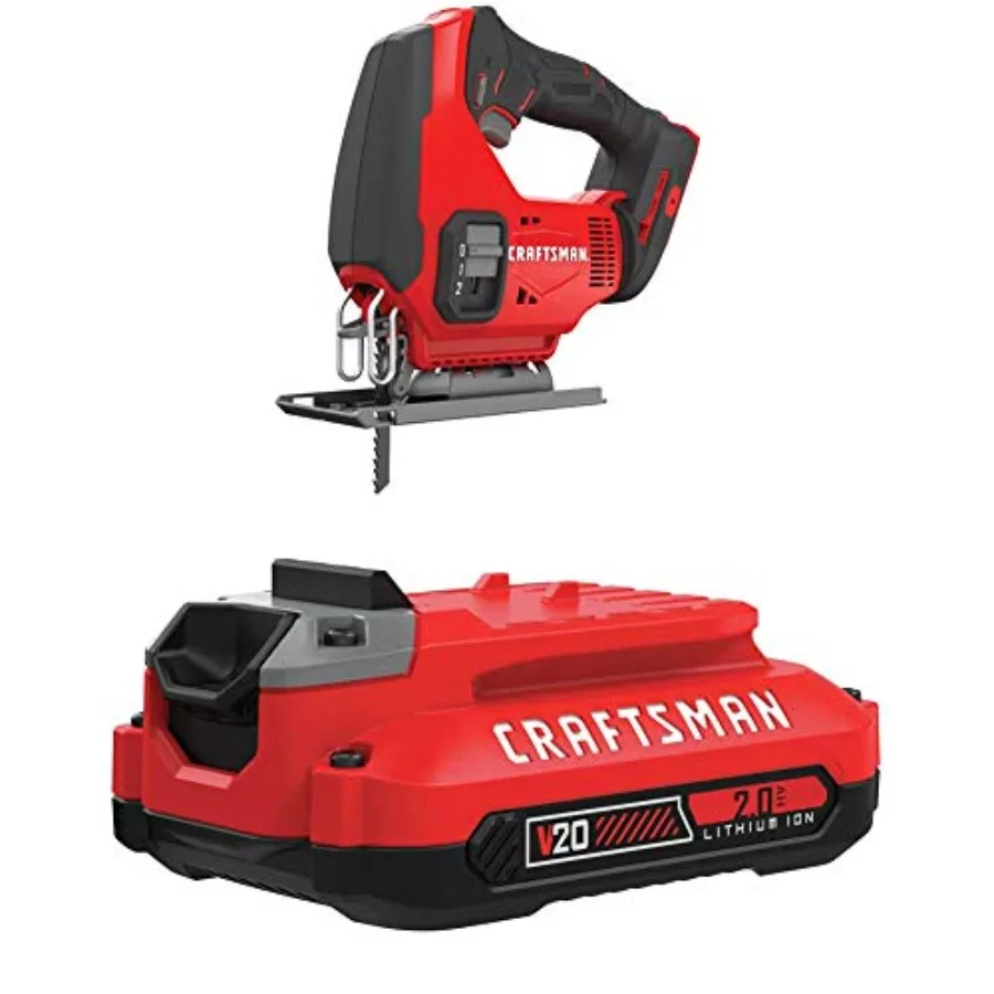 

Аккумуляторный лобзик V20 с литий-ионным аккумулятором 2,0 Ач, зарядное устройство продается отдельно CMCS600B и CMCB202