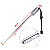 Scuba Diving Bottle Knocker Stainless Steel Ringing Bell Pole With Scale Hand Rope Underwater Probe Rod Tools