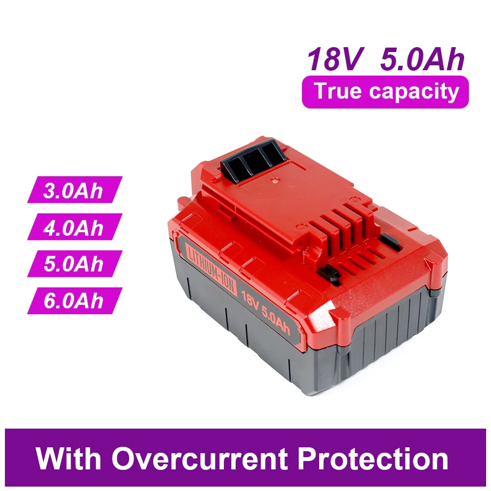 18 V 6.0Ah Voor Porter Kabel 18650 Lithium Batterij Vervanging voor PCC685L Elektrisch Gereedschap