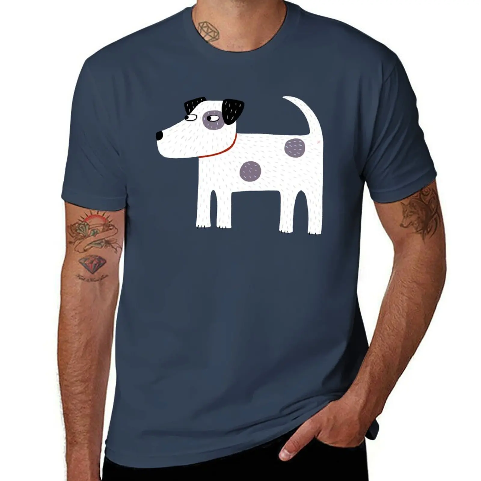 Camiseta con estampado de perro Parson Jack, ropa de gran tamaño con diseño de Jack, Parker, Terrier, fruta del telar, para hombre