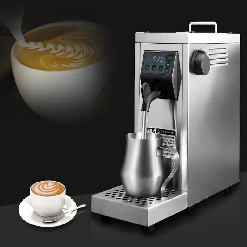 Montalatte commerciale Touch screen LCD intelligente Macchina per bollire l'acqua Attrezzatura per schiuma di latte per acqua calda e acqua fredda