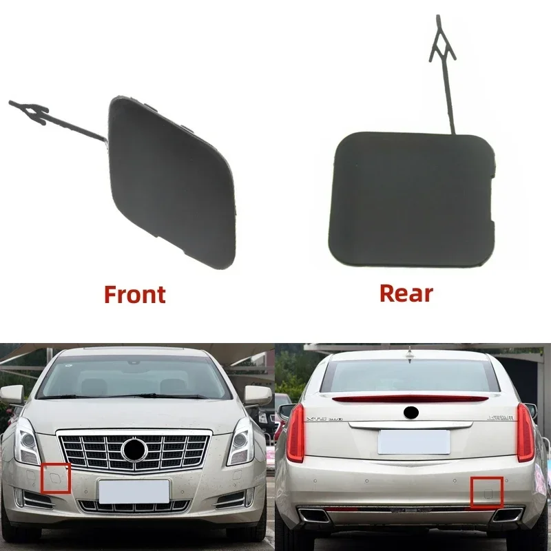 

Front Rear Bumper Towing Hook Eye Cap Lid Trailer Cover For Cadillac XTS 2013 2014 2015 2016 2017