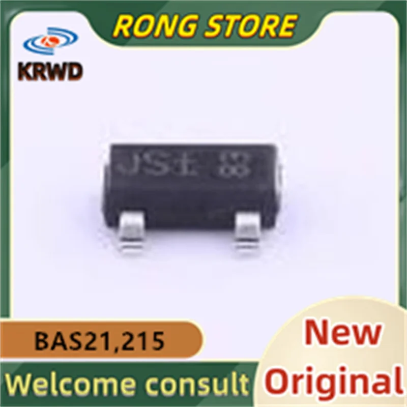 200pcs JST New and Original BAS21,215 BAS21 250V/200mA SOT-23