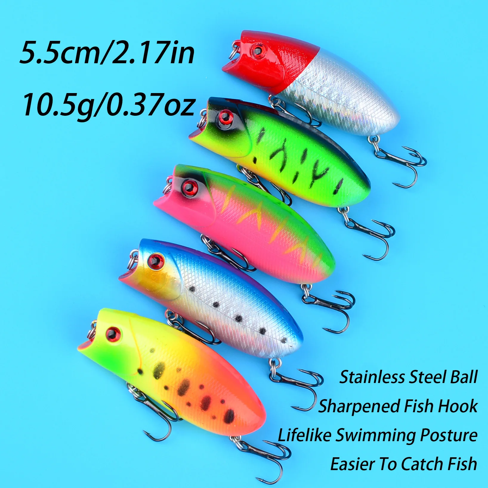 1pc クランクベイト釣りルアーフローティングトップウォータ - Fishing Lure Popper のレビューと価格