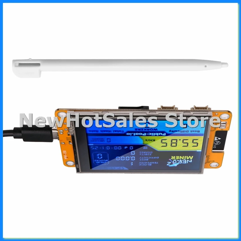 

NerdMiner 2 Miner 55-60KH/S BTC Lottery Solo Miner 2,8-дюймовый дисплей Bitcoin BTC Miner Solo Nerd Miner-AT48