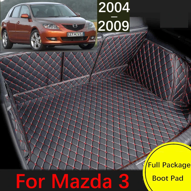 

Custom Leather Car Trunk Mat For Mazda3 Mazda 3 BK 2004~2009 Waterproof Cargo Liner Carpet Interior Parts Accessories Cover