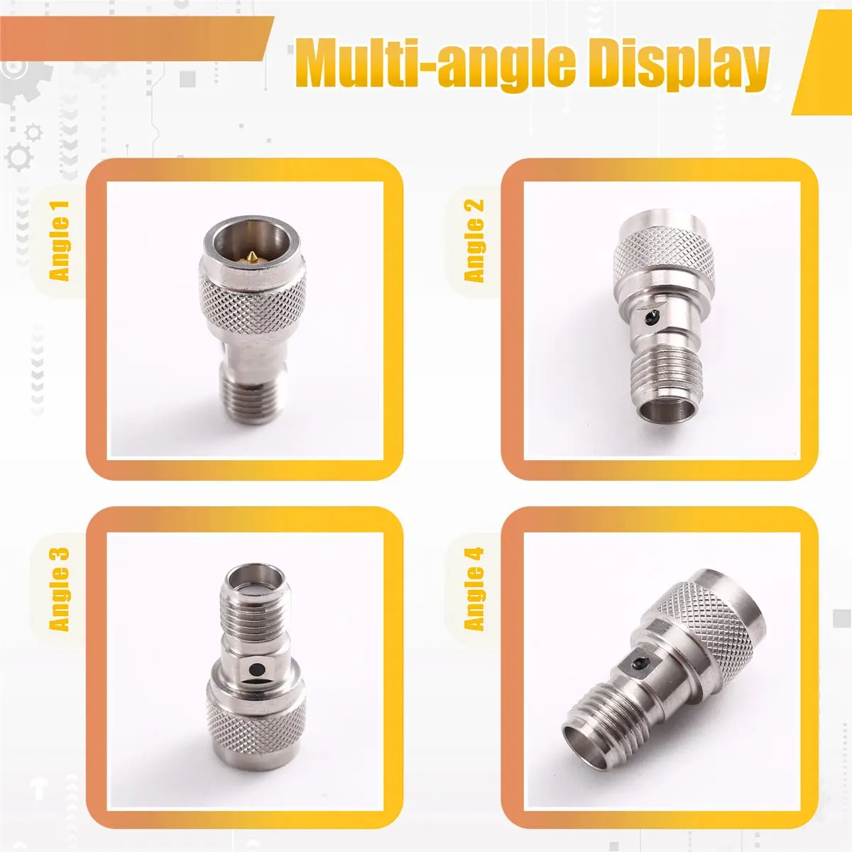 popop Stainless Steel SMA Quick Test Adapter Fast Plug Push Pull Adapter 18GHz 50ohm