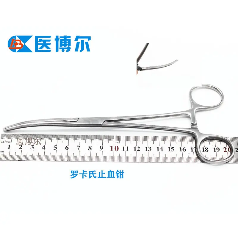 18 سنتيمتر الحجامة إبرة حامل الصيد هوك إزالة الشعر روكا نمط الملقط الجراحية الكوع الفولاذ المقاوم للصدأ مرقئ #4