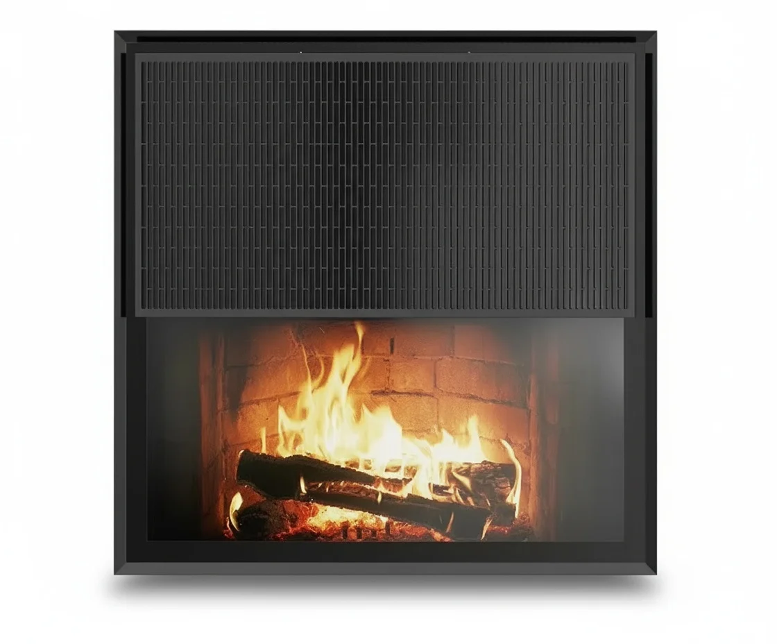 Smart Infrared Heating Panel, 900x875mm Graphene Electric Fireplace, Wall-mounted Heater with WiFi Thermostat and Remote Control