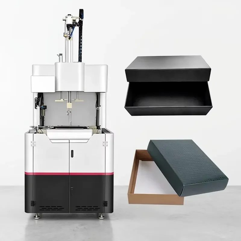 Semi Automatic Cardboard Hard Box Making Machine Price Strong Watch Gift Shoes Rigid Box Forming Machine
