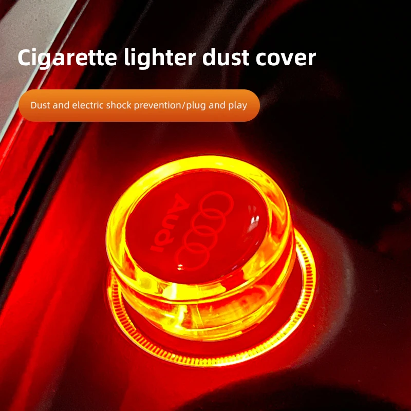 Car Cigarette Lighter Dust Cover Dustproof Cap Plug For Audi Quattro Sline A3 A4 A6 A5 Q5 A1 Q7 Q3 Q2 Q8 A7 A8 TT S1 SQ5 RSQ3