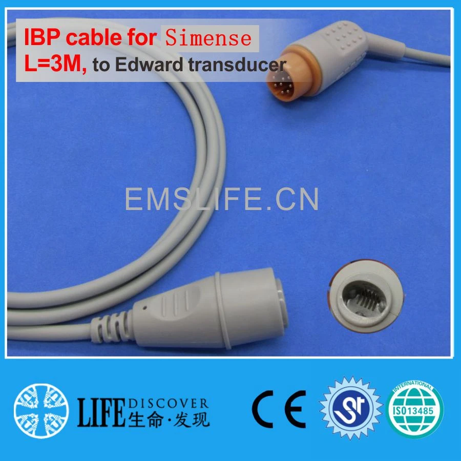 IBP cable for ziemenz Utah Abbott BD B.brauu Edward disposable pressure transducer