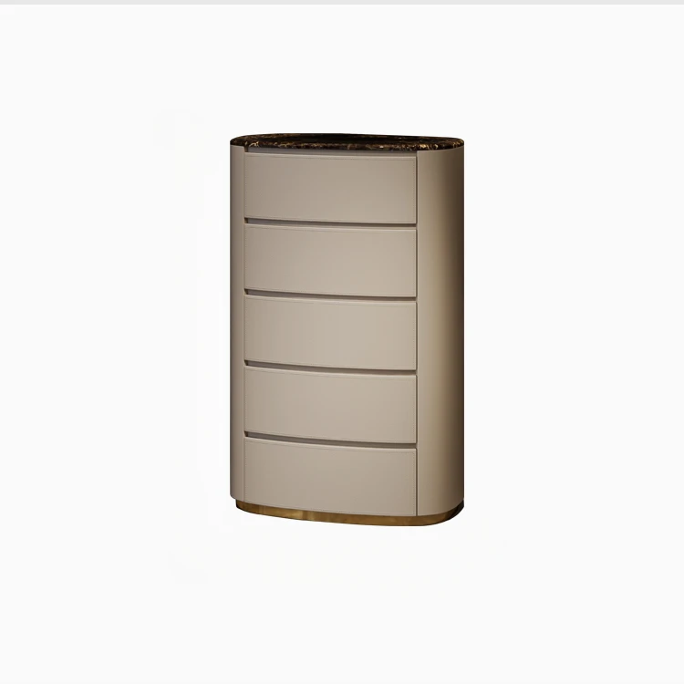 Light luxury five bucket cabinet Italian modern minimalist fashion bucket cabinet high-end bedroom storage