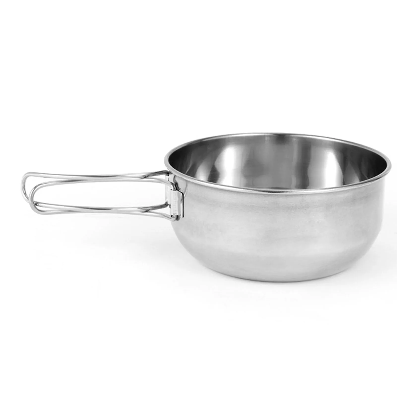 Olla plegable para acampar, cuenco para acampar al aire libre, plato de sopa plegable, olla de senderismo de acero inoxidable, utensilios de Picnic para acampar al aire libre