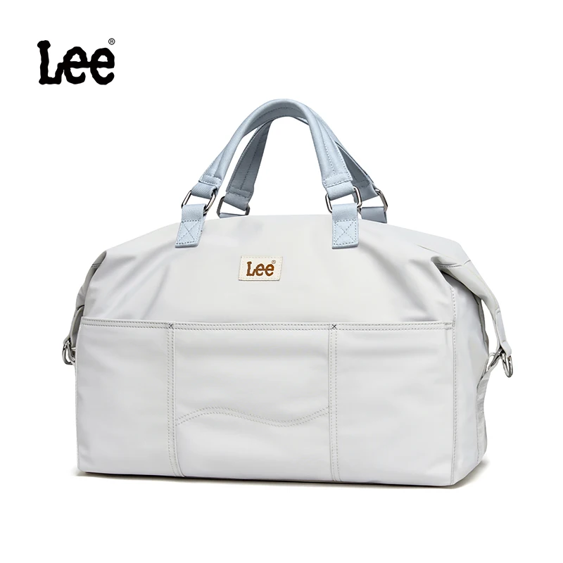 lee-large-capacity-women-pink-travel-duffle-bag-shoe-compartment-weekender-overnight-ladies-leisure-sport-fitness-gym-pillow-bag