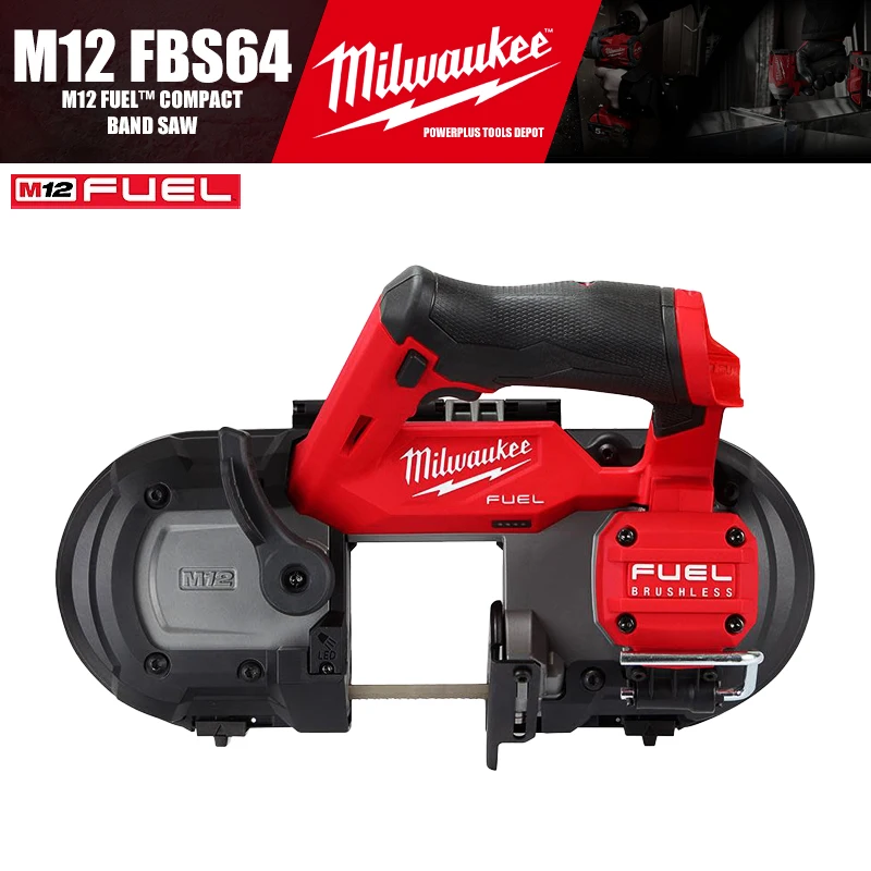 Milwaukee M12 FBS64/2529 M12 FUEL™ Brushless Cordless Compact Band Saw 12V Power Tools