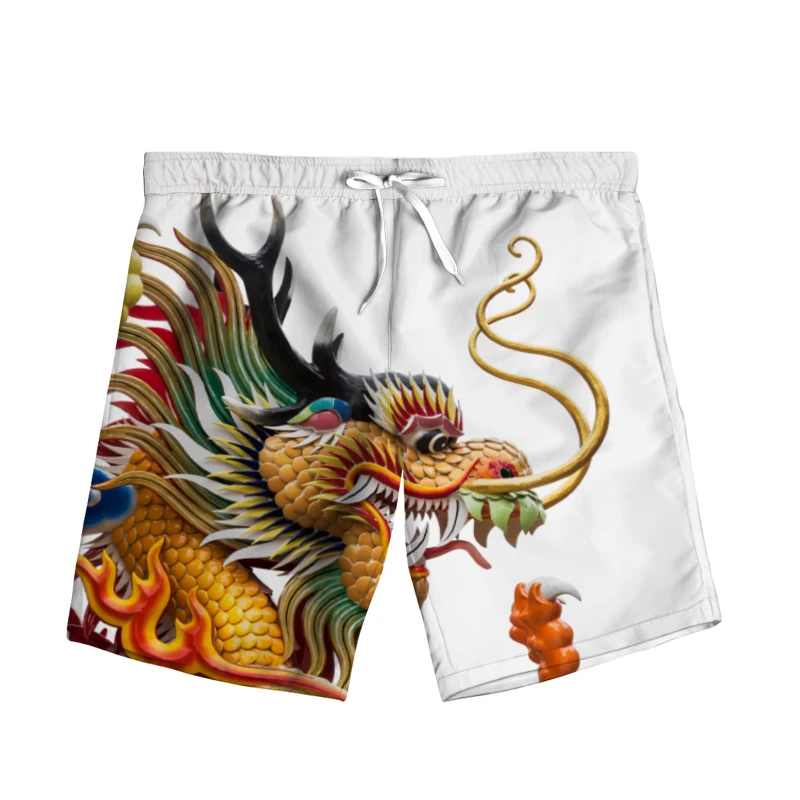 New 3D Printing Dragon  Fashion Men Women Tracksuits Crewneck Hip Hop Shorts Plus Size S-7XL