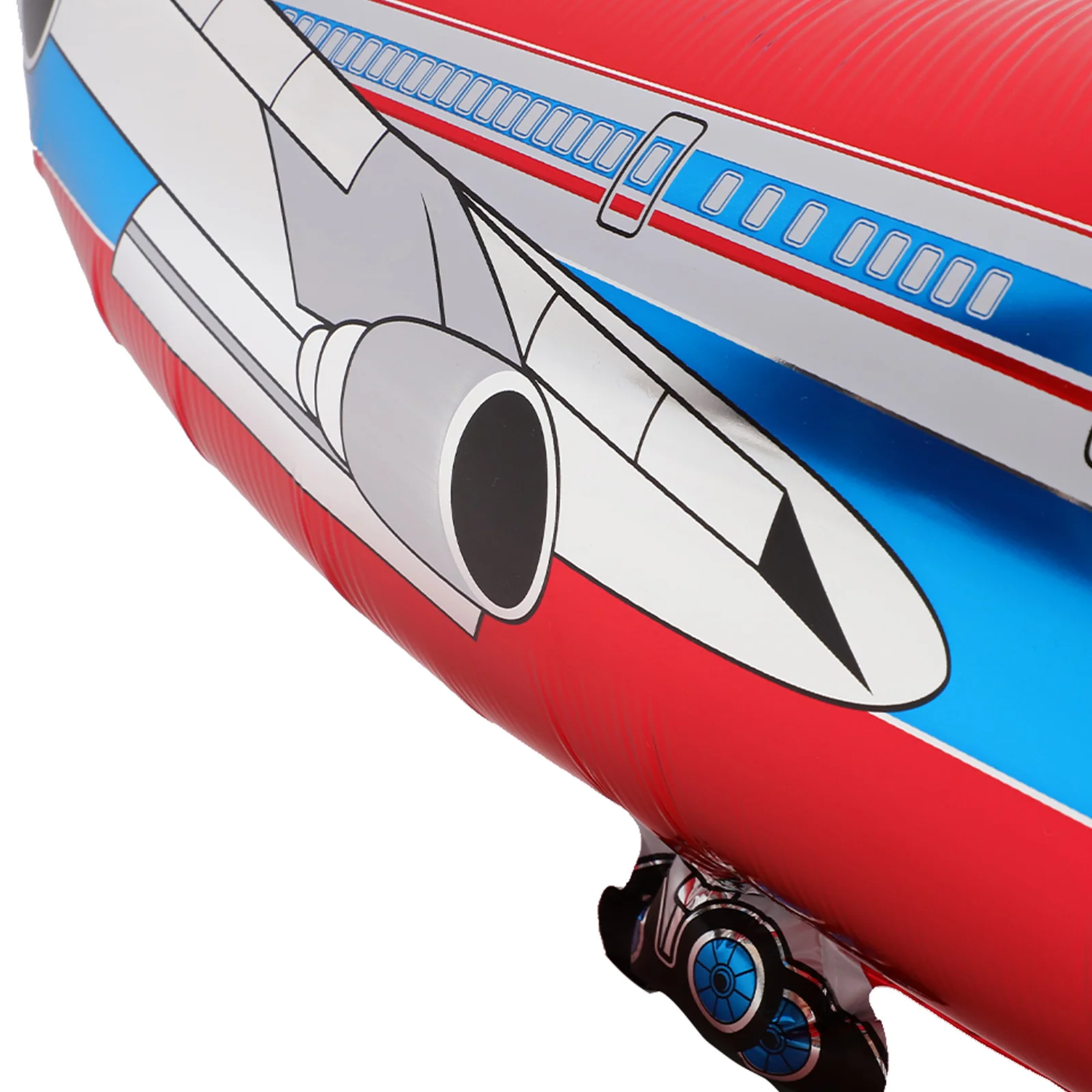 

10Pcs Aluminum Foil Airplane Balloons Blue 5 Metallic Party Decor Kid Airplane Balloon Gathering Aircraft Ballon