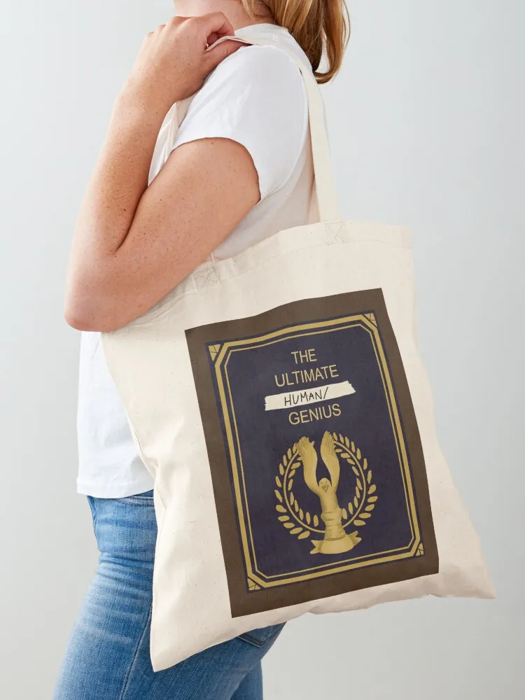 

the ultimate human/genius plaque Tote Bag Big bag Women's shopper tote bags men Big bag women