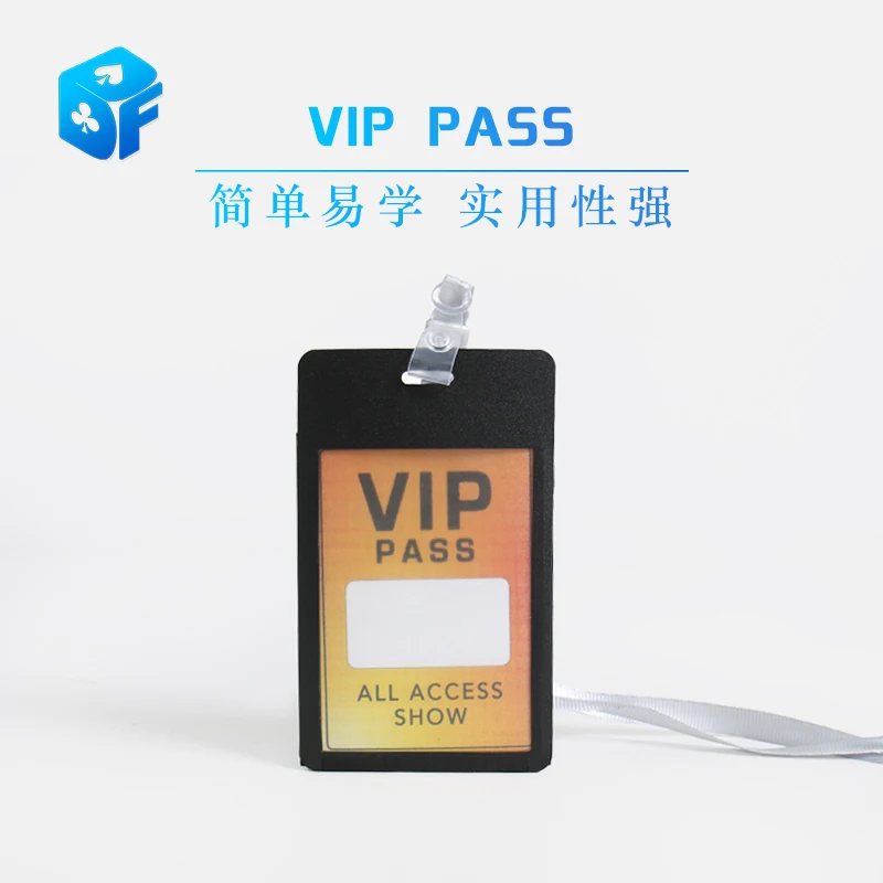 VIP PASS (Gimmick and Online Instructions) Close Up Magic Tricks Card Magic Comedy Magia Mentalism Illusions Gimmick Magie Props