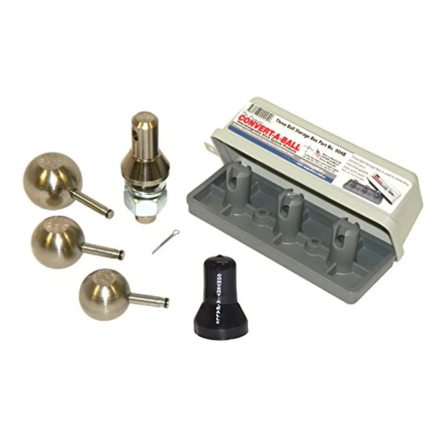 

3-Ball Set - 1 7/8 2 and 2 5/16 Inch Balls with Stem Cover and Storage Case for Precision Applications in Industrial Maintenanc