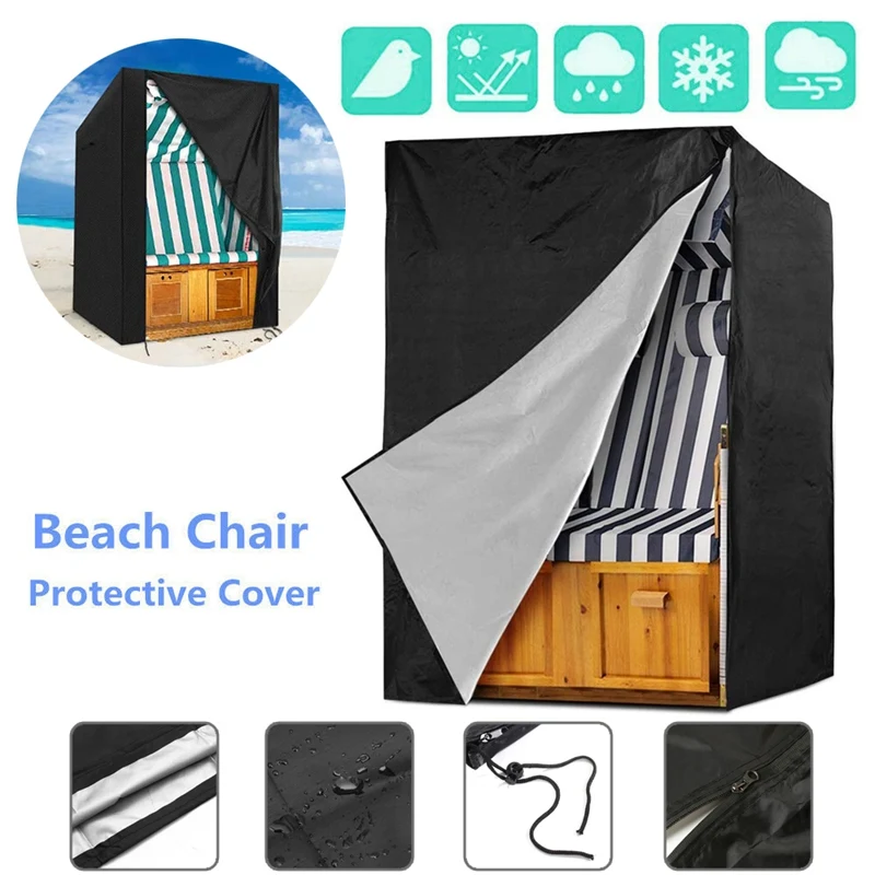 Beach Chair Dust Cover Storage Bag Outdoor Swing Sofa Waterproof Oxford Cloth Garden Rocking Chair Full Protection Supplies