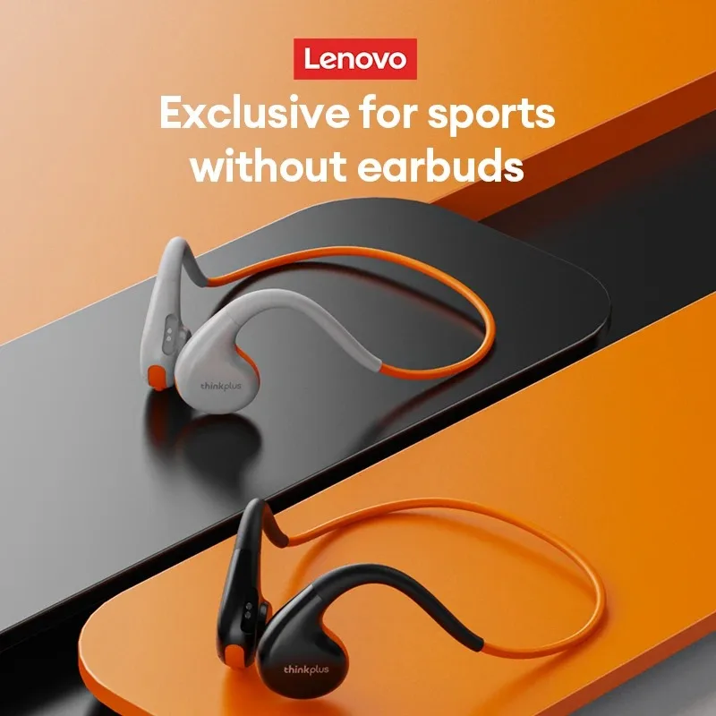 100% официальные наушники Lenovo Thinkplus X7 с костной проводимостью, беспроводная Bluetooth 5,3, длительный срок службы батареи, Hi-Fi стерео игровая гарнитура