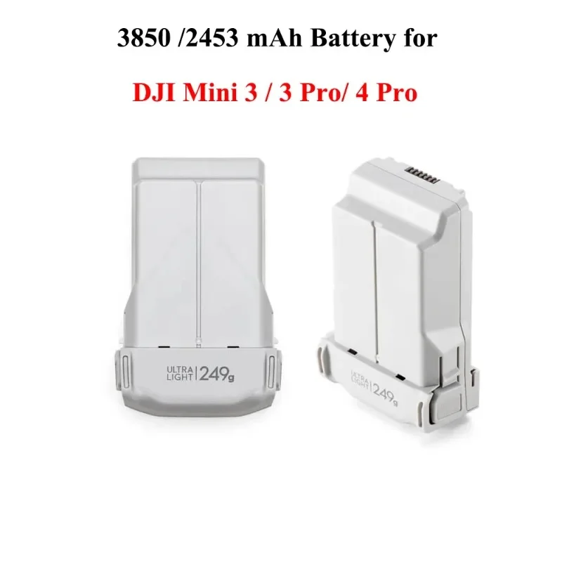 Batteria di volo intelligente da 3850 mAh 2453 mAh e hub di ricarica per accessori drone DJI Mini 3 /3 Pro / Mini 4 Pro
