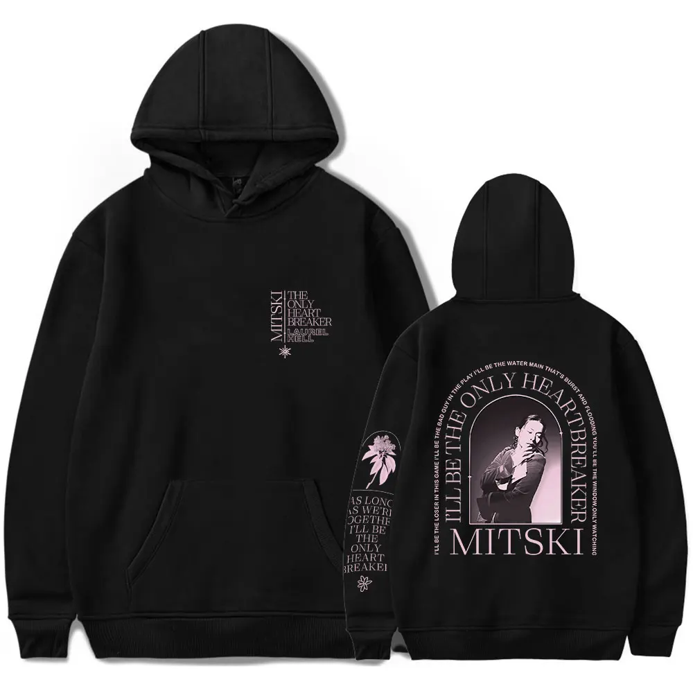 Mitski Miyawaki Merch The Only Heartbreaker 후드, 새로운 앨범 스웻셔츠, 여성 남성 패션 캐주얼 긴팔 티셔츠