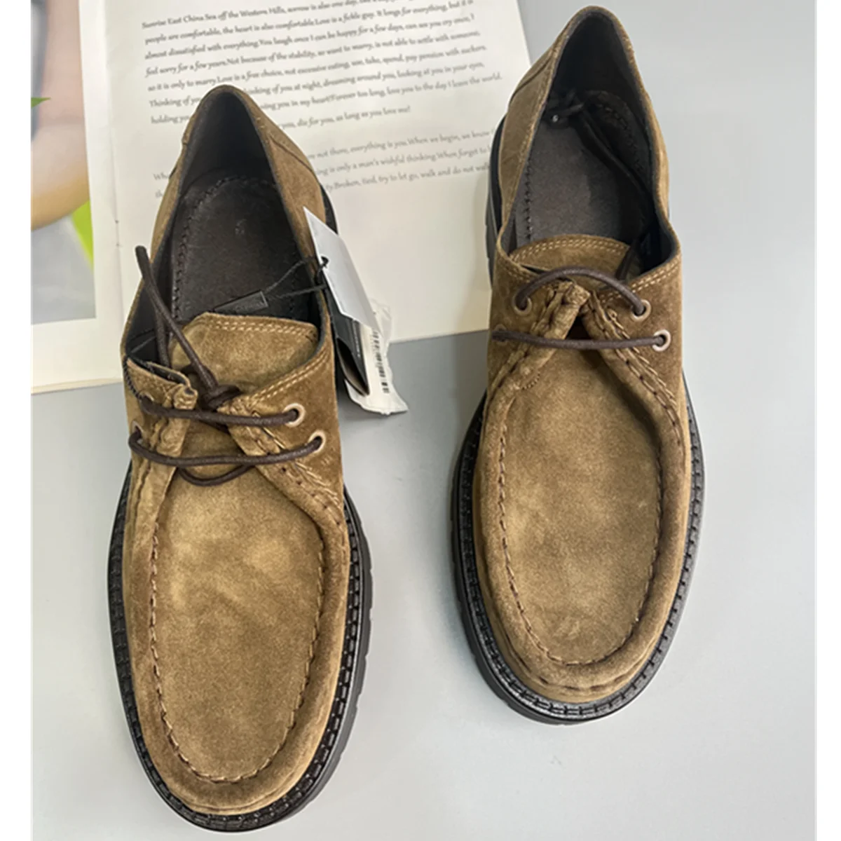

Withered Minimalist Women's Shoes,British Fashion Shoes,Retro Cowhide Leather Shoes,Flat Shoes Girls,