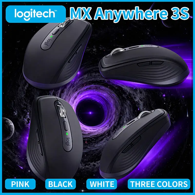 

Logitech MX Anywhere 3S Advanced Silent Wireless Mouse, 90% Noise Reduction, High Accuracy Sensor