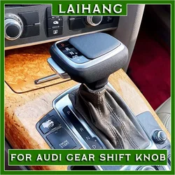 For Audi A4 A5 A6 A7 B6 B7 B8 C6 C7 8L Q3 Q5 Q7 S5 S6 ABS Electroplating Auto Parts Gearbox Handle Gear Shift Knob Lever Head