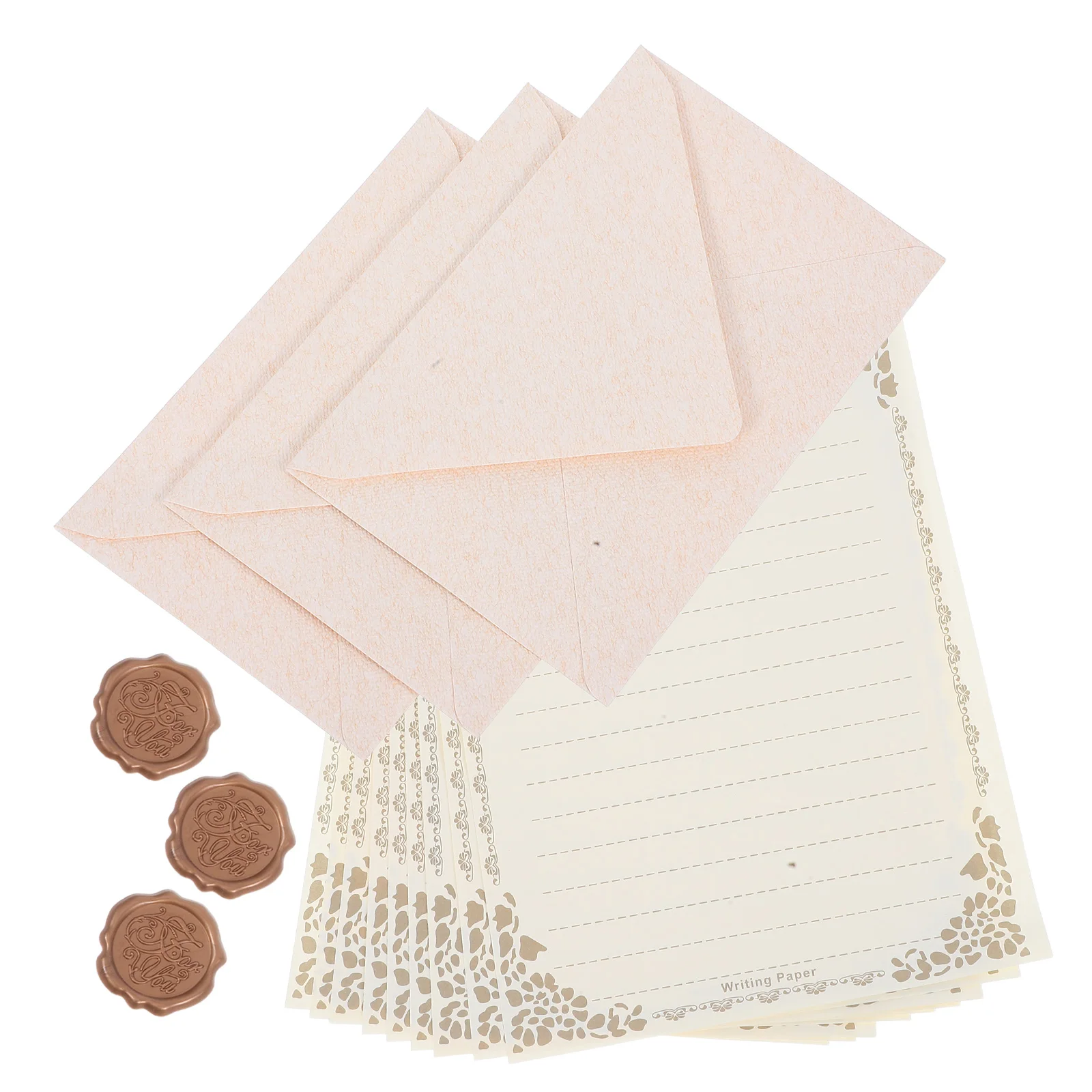 

Retro Envelope Paper Set Stationery Writing Letters Party Invitation Card Supplies Elegant Text Paper Cuts Wedding Banquet