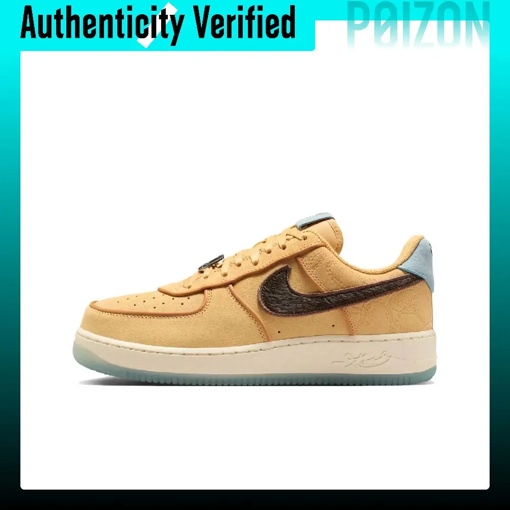 Nike x Kobe Bryant Air Force 1 Breathable Low top Skateboard Shoes Men's Brown IM0582-700