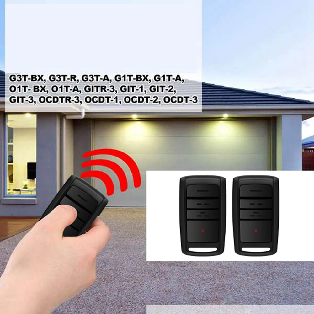 Dual Frequency Garage Door Remote for O3T-BX O3T-A,Overhead Door Garage Door Opener Remote for IntelliCode/CodeDodger&A78P
