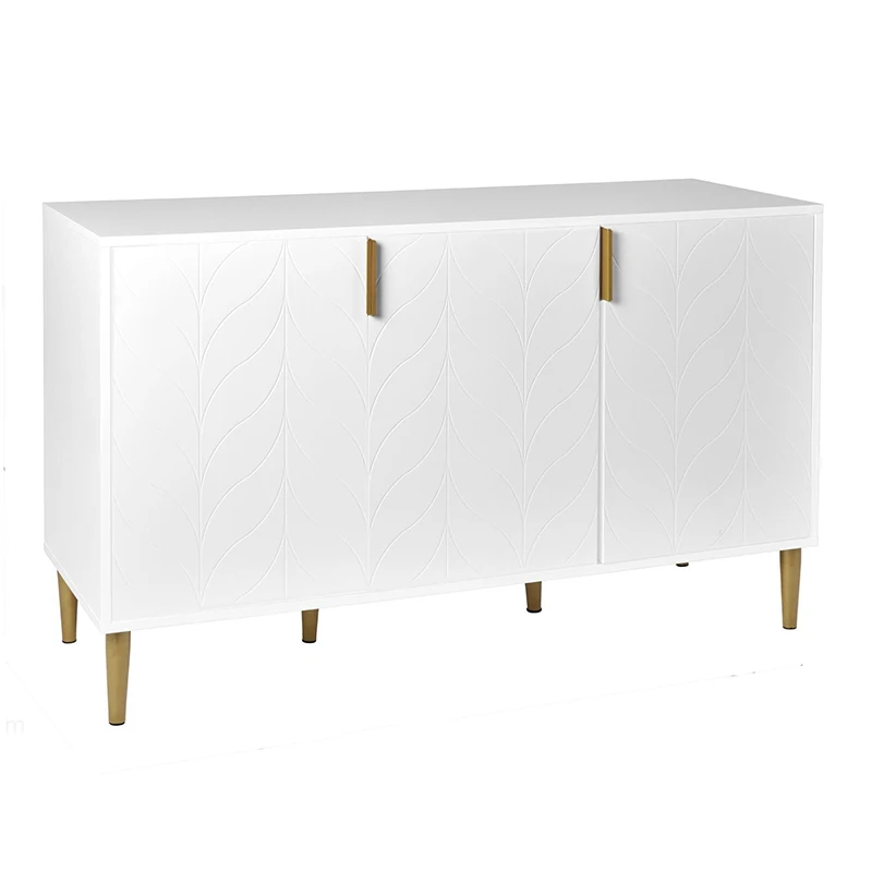 white painted living room furniture modern large 3 door wooden sideboard