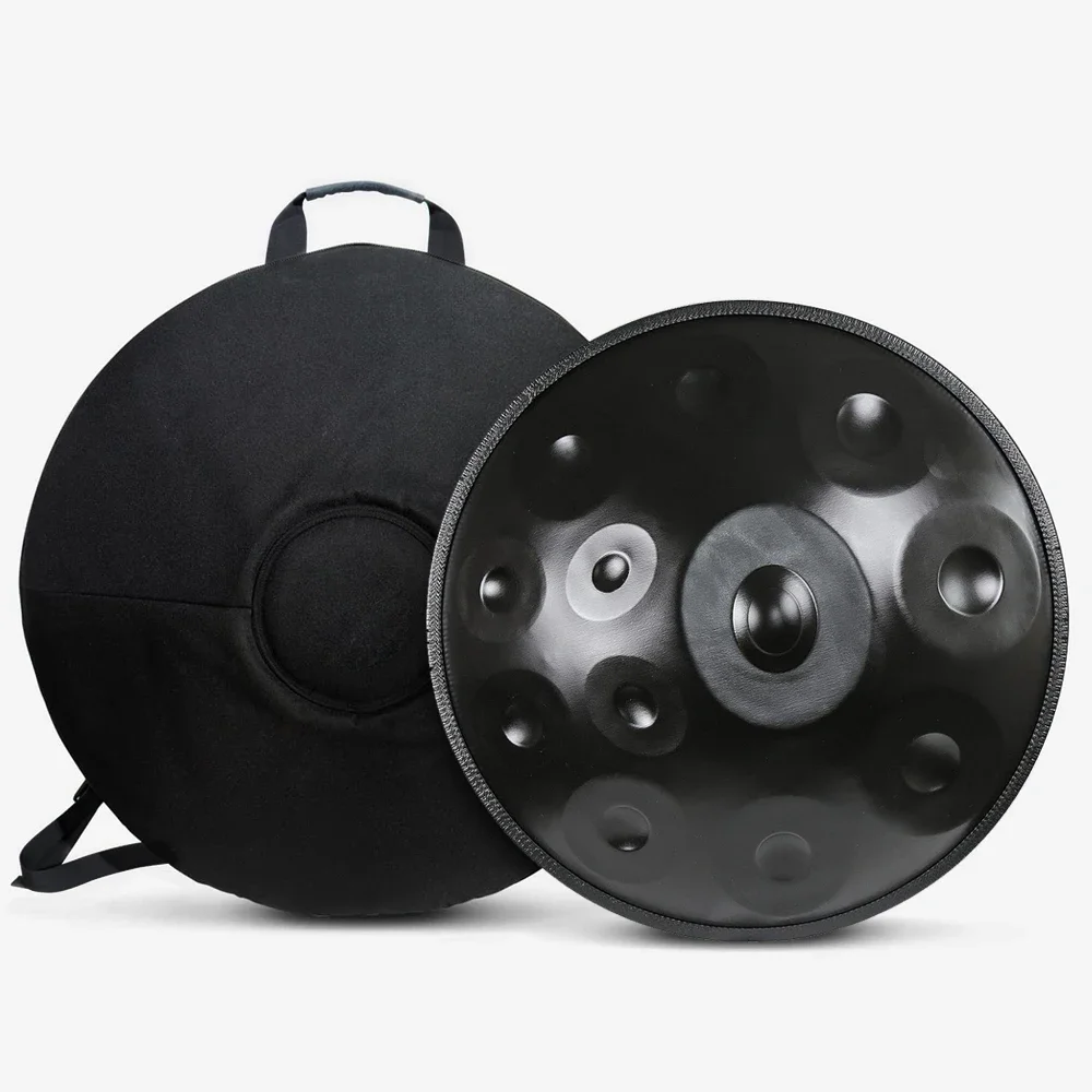 

440Hz 9/10/12-note handpan drum in D minor, 22-inch percussion instrument, professional hand drum, beginner yoga music steel