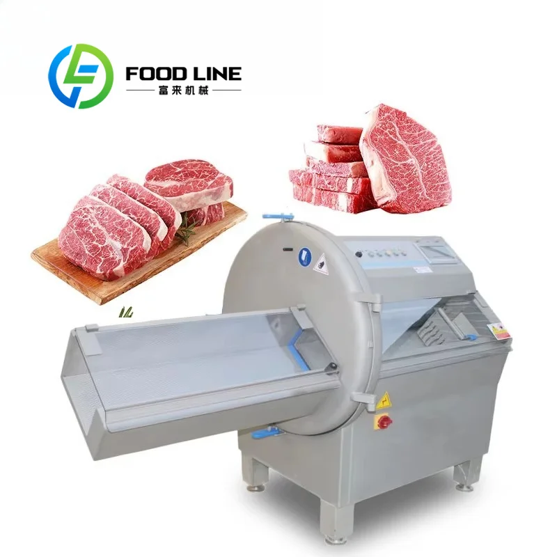 Frozen Meat Slicer Machine Multi Blade Split Phase Motor High Starting Torque System Food Court Kitchen Prep Factory Wholesale